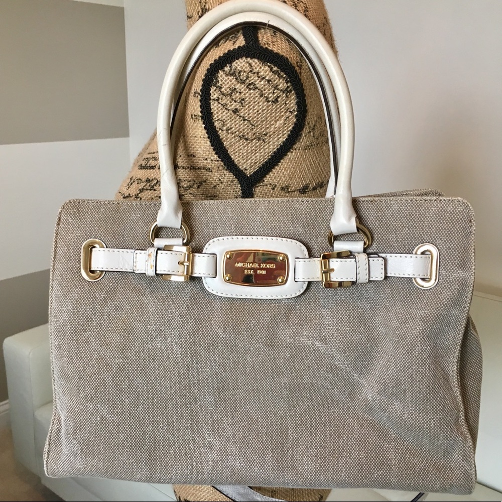 Michael Kors canvas/leather purse!